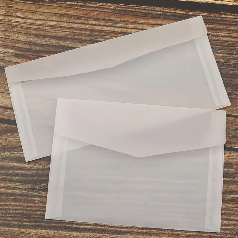 50pcs- Blank Sulfuric Acid Paper Envelope Invitation Retro Translucent Handmade DIY Postcard Packaging