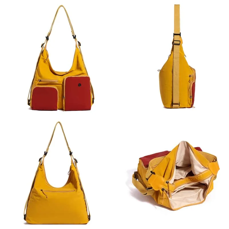 Women's Large Capacity 2-in-1 Handbags Tote Convertible Shoulder Bag with Laptop Compartment Travel Work Commuter Casual Purse