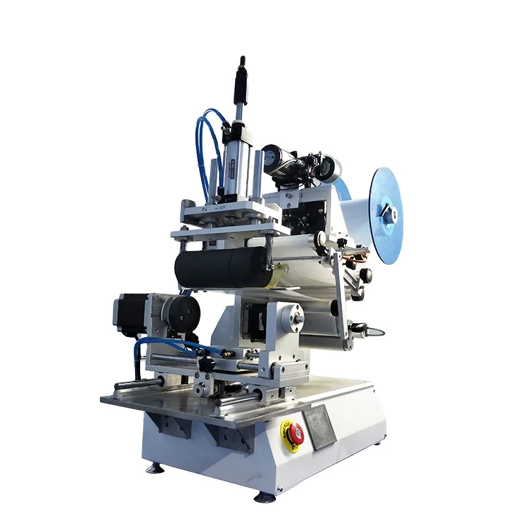 High Quality Semi-Automatic Plastic Box Plane Roller and Motor Ratary Labeling Machine