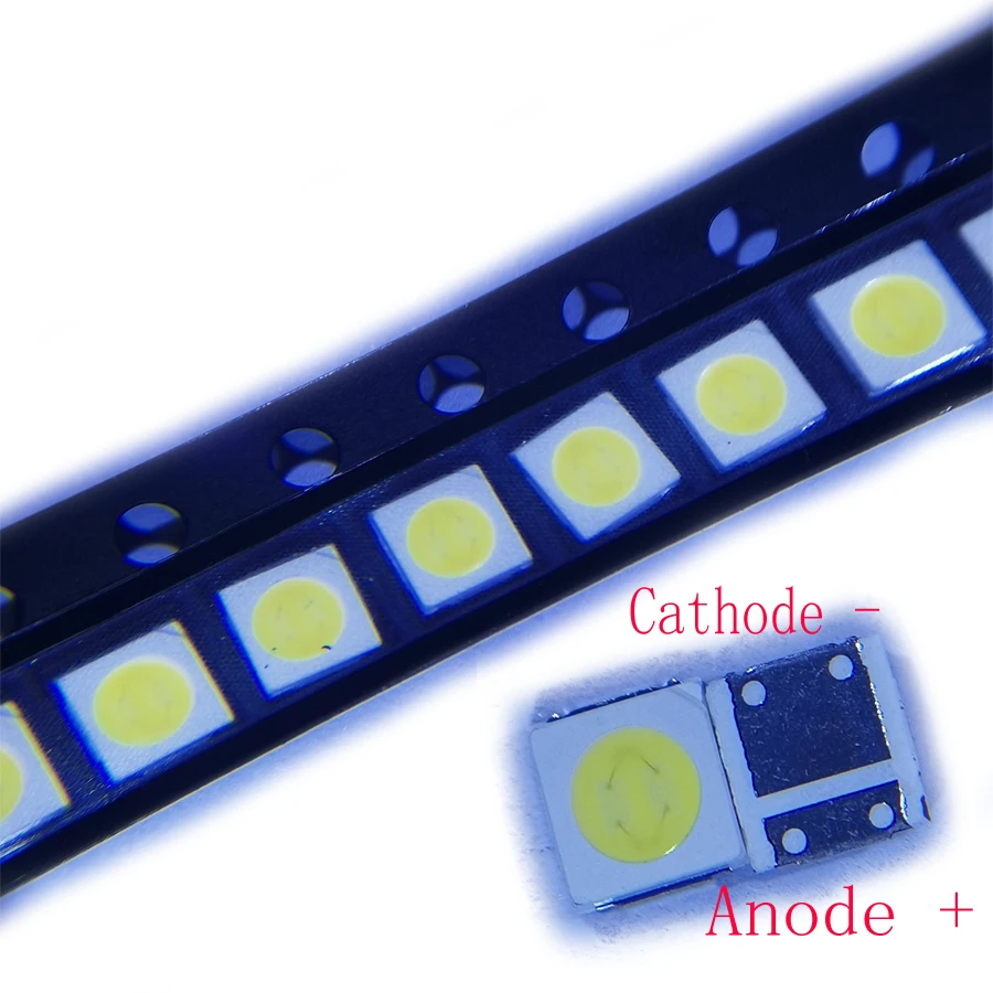 500 SZTUK / Partia 3030 Koraliki LED SMD 3 V Zimna biel 1,5 W Do podświetlenia telewizora Everlight