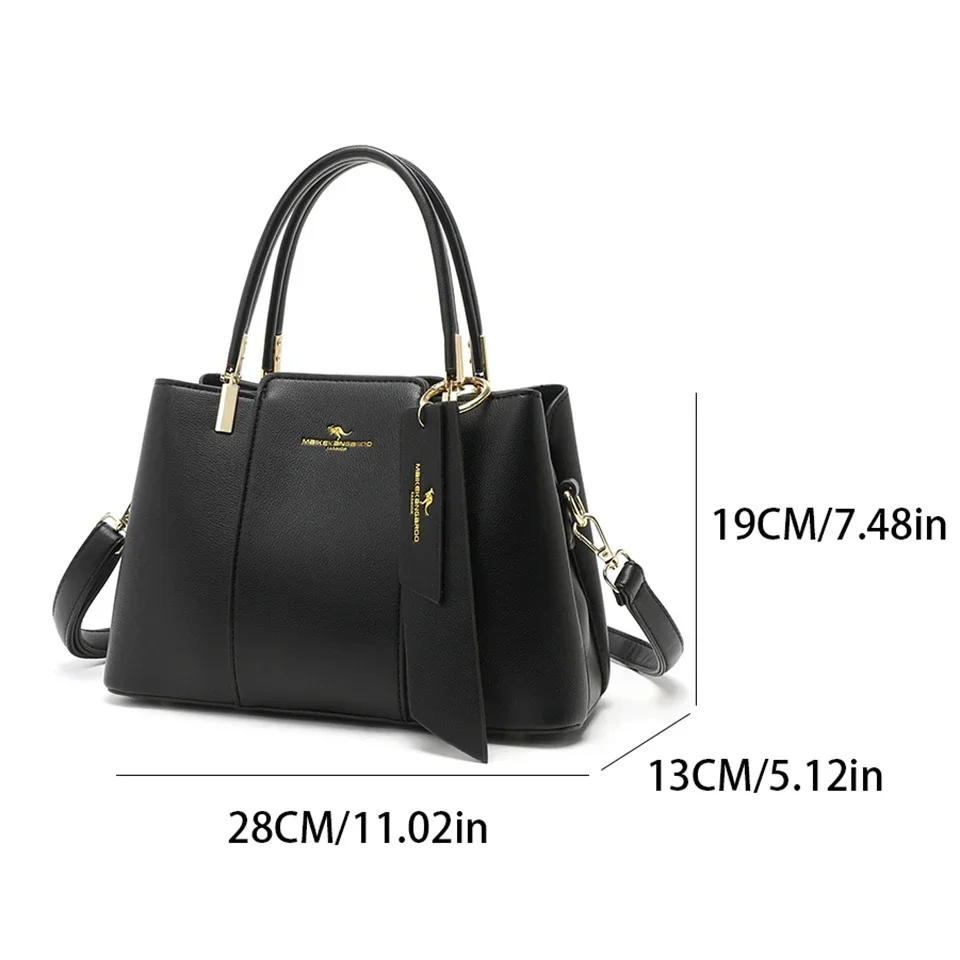 Luxury Handbag Fashion Large Capacity Soft Leather Women Shoulder Crossbody Bag Leisure Designer Ladies Purses and Handbag