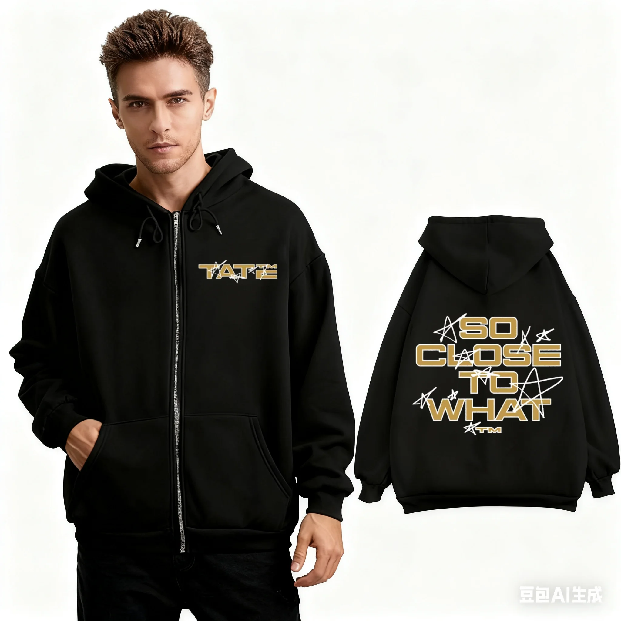 2025 الخريف/الشتاء تيت ماكراي قريب جدا ما ميرش 100% القطن الخالص سستة البلوز جودة عالية موضة الرجال عادية فضفاض #1