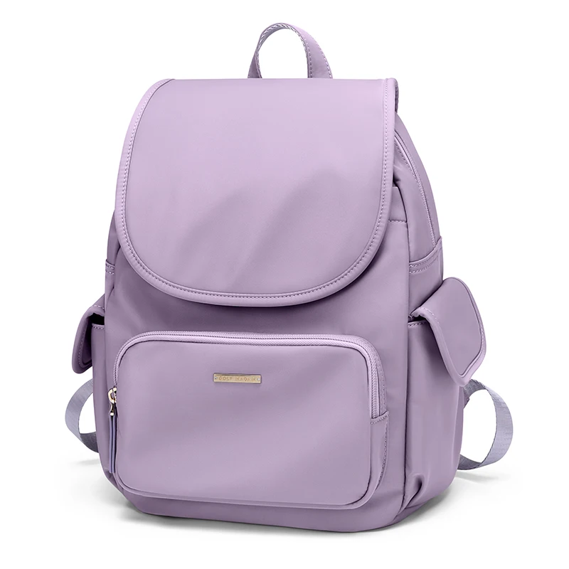 GOLF Women's Backpack Purple Nylon Aesthetic Backpacks Bags Fashion Anti Theft Woman Waterproof Back Pack Cute Small Back Pocket