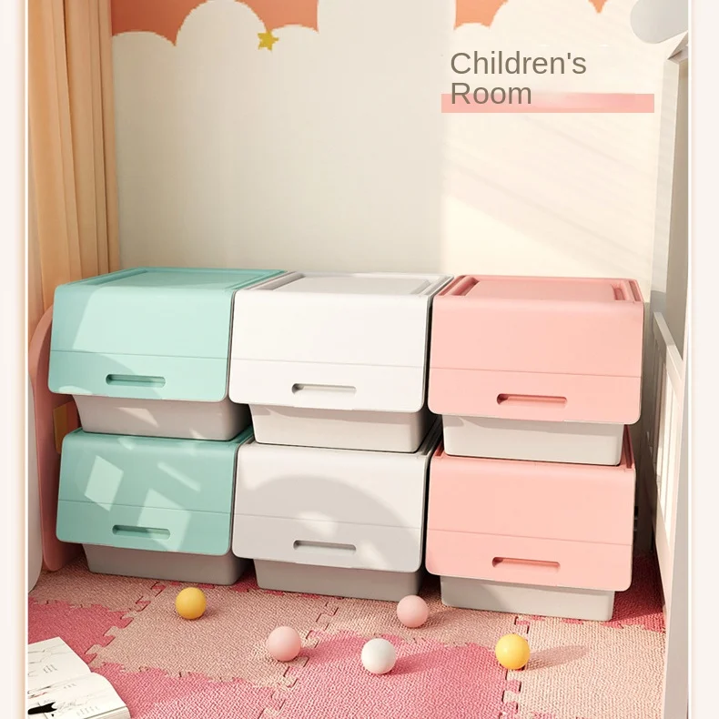 Multi-storey Home Storage Cabinet Drawer Plastic Children\'s Wardrobe Locker Baby Toys Cupboard Thick Organizer  storage cabinet