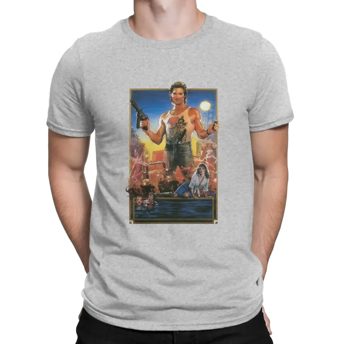 Distinctive Gift Big Trouble Jack Wang Newest TShirt for Men Movie Poster Round Collar Pure Cotton T Shirt in Little China