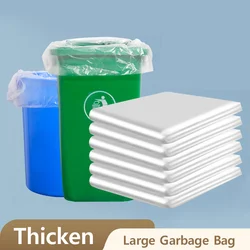 White Flat Plastic Garbage Bags Disposable Hotel Hotel Transparent Bags Wholesale Large and Medium Size