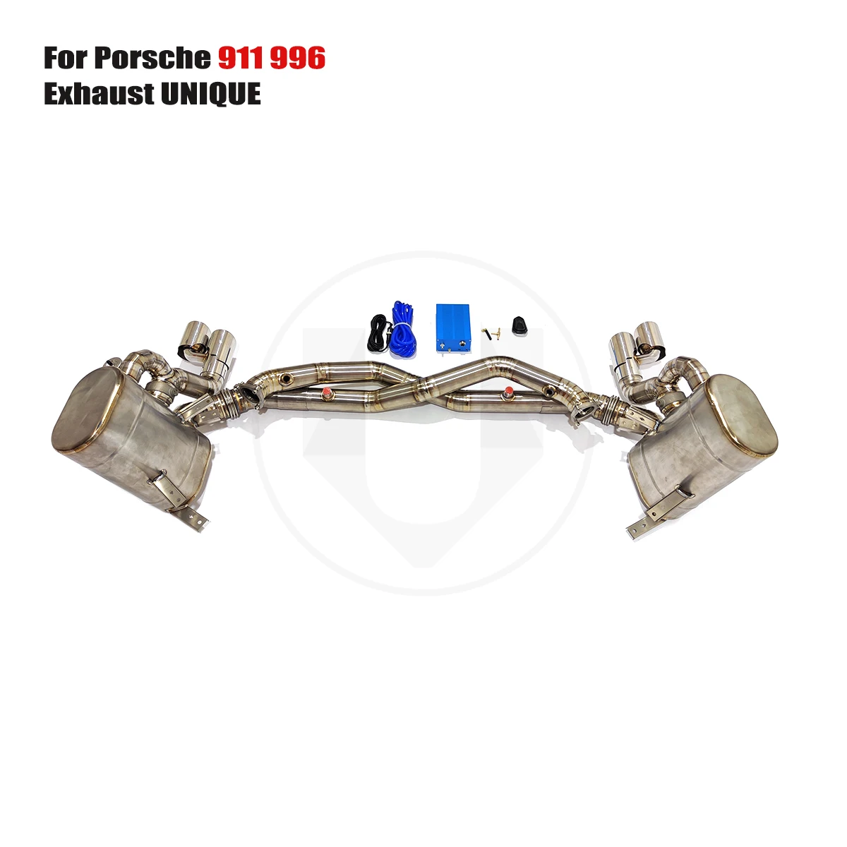 UNIQUE For 1998-2004 Porsche 911 996 3.6L performance valve titanium exhaust system  TC4 titanium alloy exhaust muffler