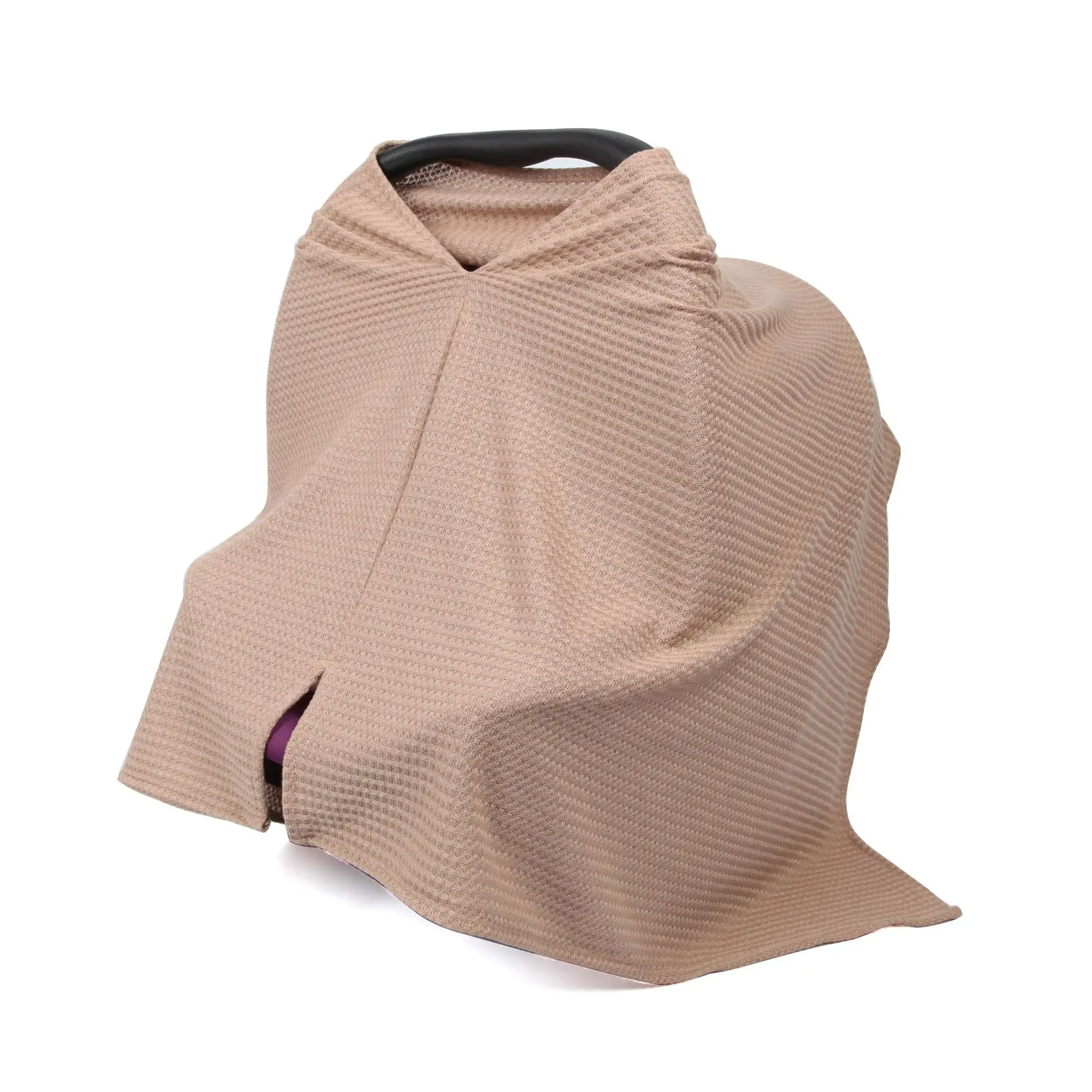 Multifunktionale Baby-Stilldecke aus Waffelstoff, Elastisches Stilltuch, Praktischer Winddichter Sonnenschutz-Schal, Kinderwagen-Abdeckung – Detail 8
