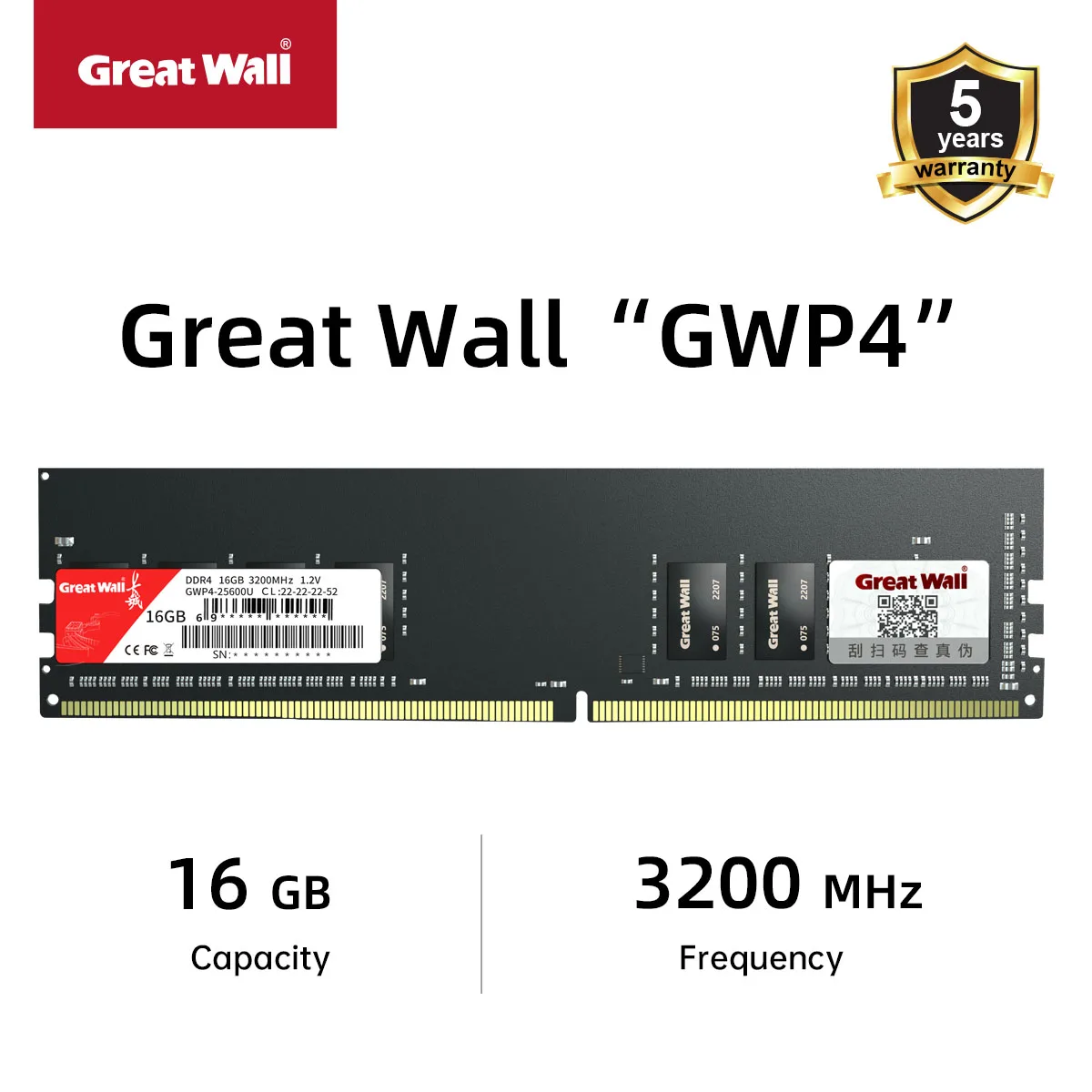 جريت وول DDR4 PC RAM Memoria 8GB 16GB 32GB 3600MHz 3200MHz 2666MHz DIMM Memory 288pin سطح المكتب ذاكرة الكمبيوتر