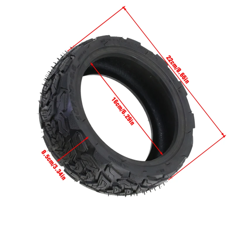Off-Road Electric Scooter Tire 10 Inch 10x3.0-6.5 Heart-Shaped Vacuum Explosion-Proof Tubeless
