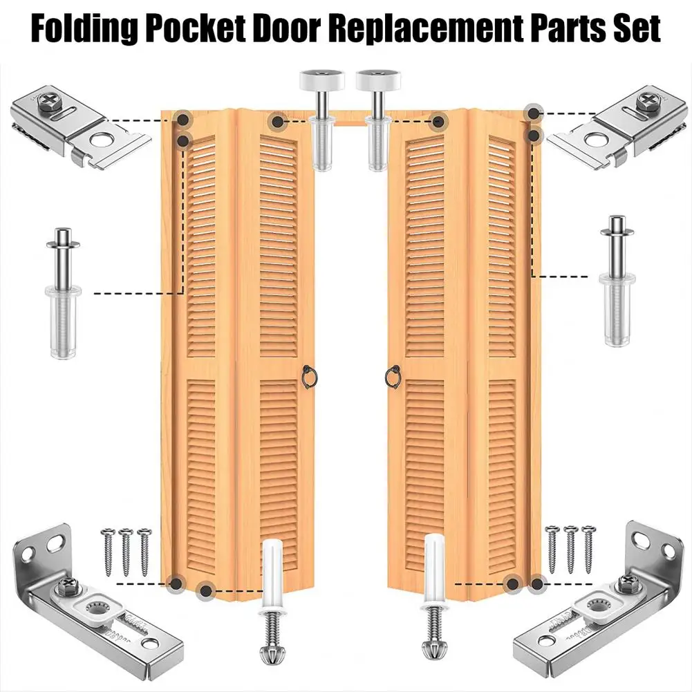 

Useful Effortless Installation Door Hardware Bifold Door Hardware Repair Kit Compact Bifold Door Hinges Family Accessory