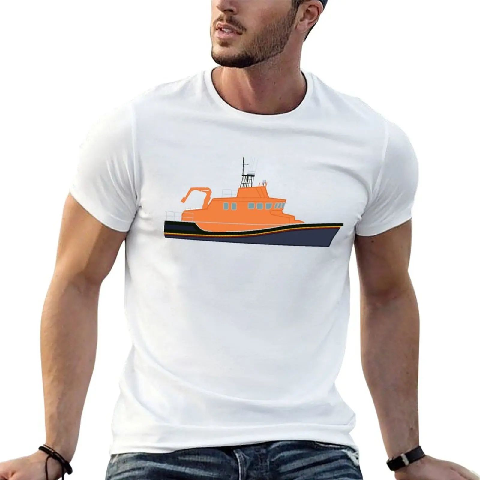 

Lifeboat (Severn Class) T-Shirt t shirts for man cotton soft t shirts designer t shirts for man cotton funny T-shirt