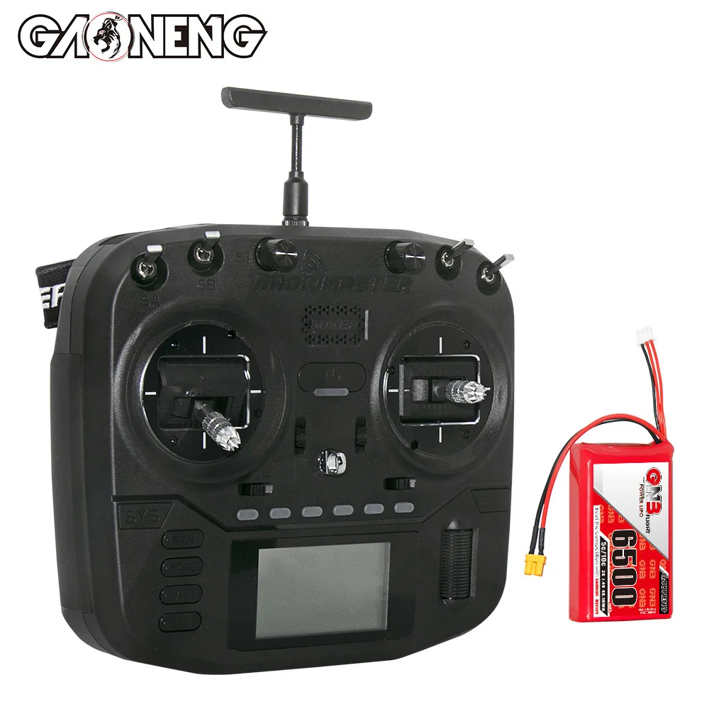 GNB 2S 7.4V 6500mAh 5C/10C LiPo Battery RadioMaster Boxer For RC Drones Parts FPV Remote Control Receiver Battery