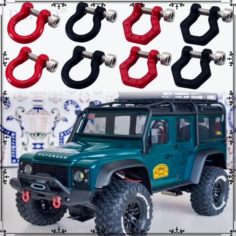 

U Rings Tow Hooks Front and Rear Bumper Towing Hooks for Fcx18 Lc80 Traxxas Trx4m Defender Bronco Axial Scx24 FMS24 Upgrade