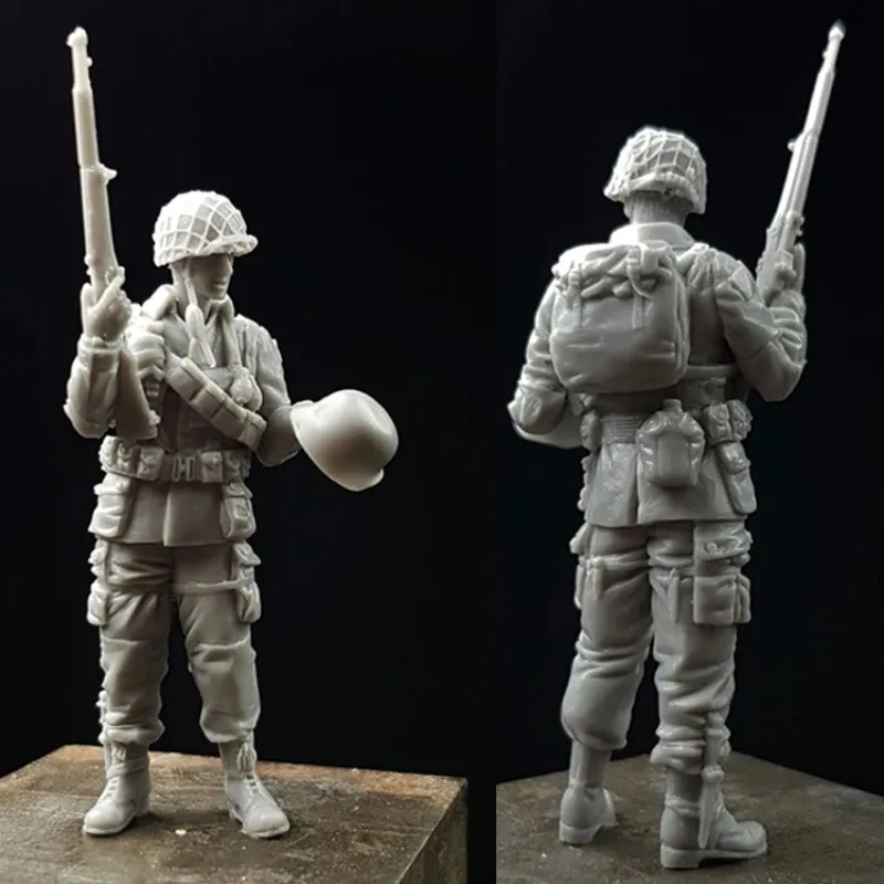 1/35 Scale  Resin Figure Soldier Model Kit  American Paratroopers Standing Scene Layout GK Unassembled Unpainted DIY Toy 1863