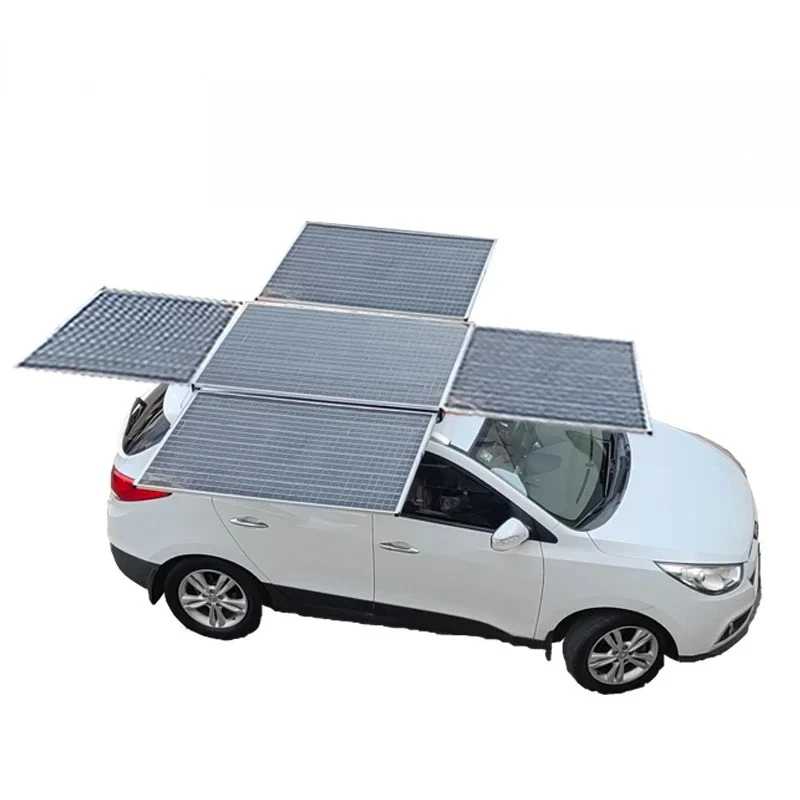 Roof solar panel storage folding pump expansion pull high power outdoor charging photovoltaic self-driving car