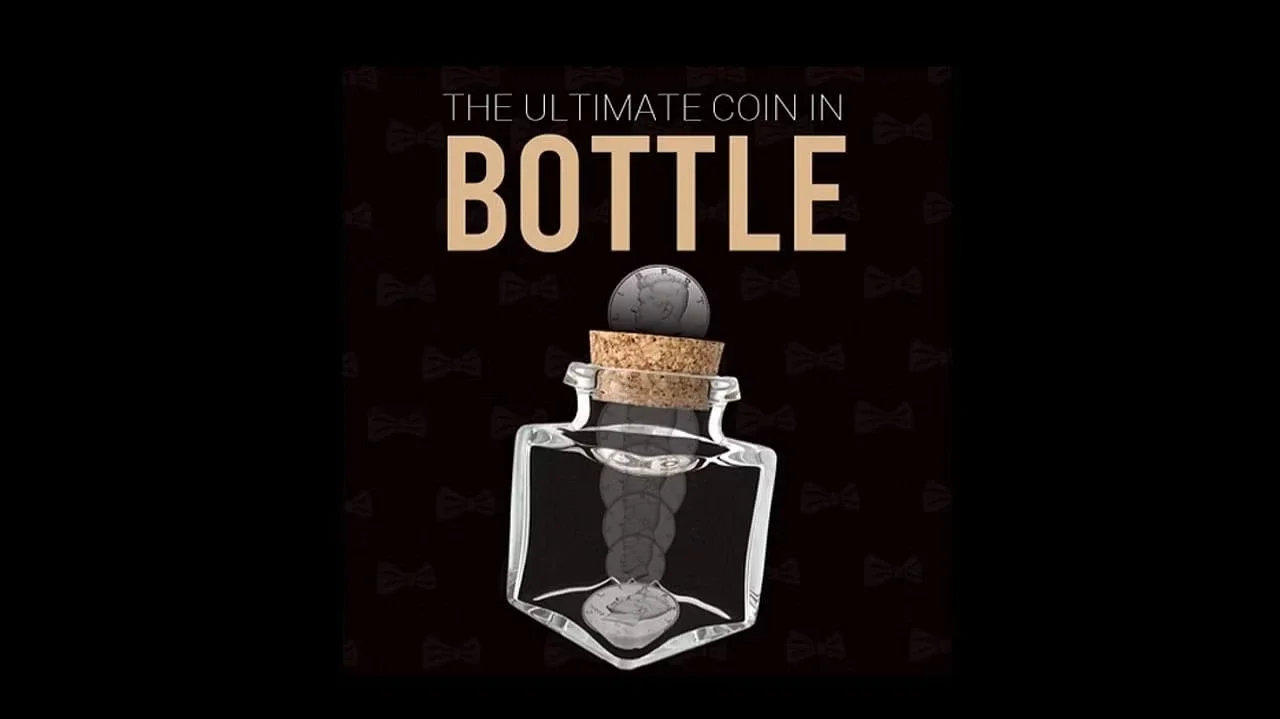 

Bottle by Mickael Chatelain coin into bottle Magic Trick Gimmick Magician Close Up Illusion Magia Prop Mentalism Comedy