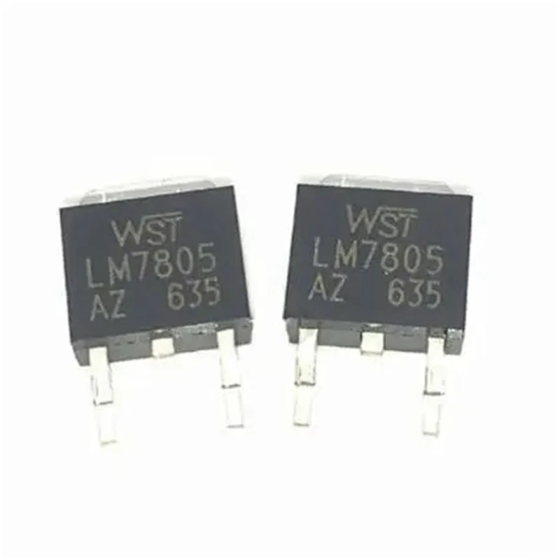 10pcs LM7805 TO-252 SMD 12V three-terminal voltage regulator 5V regulator 1.5A