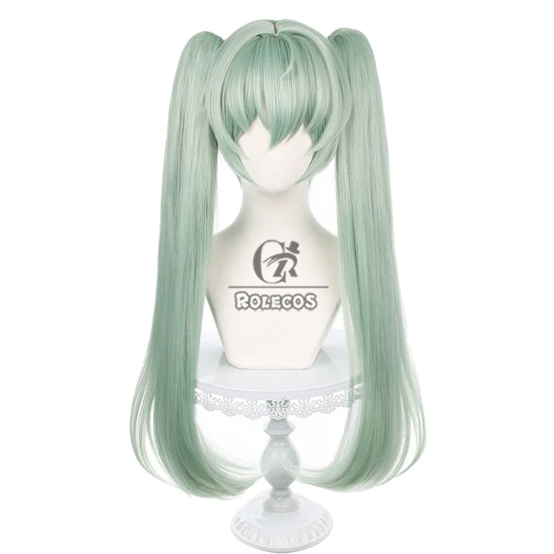 ROLECOS Synthetic Hair Zenless Zone Zero Corin Wickes Cosplay Wigs Corin Wickes 75cm Long Straight Green Ponytail Cos Hair