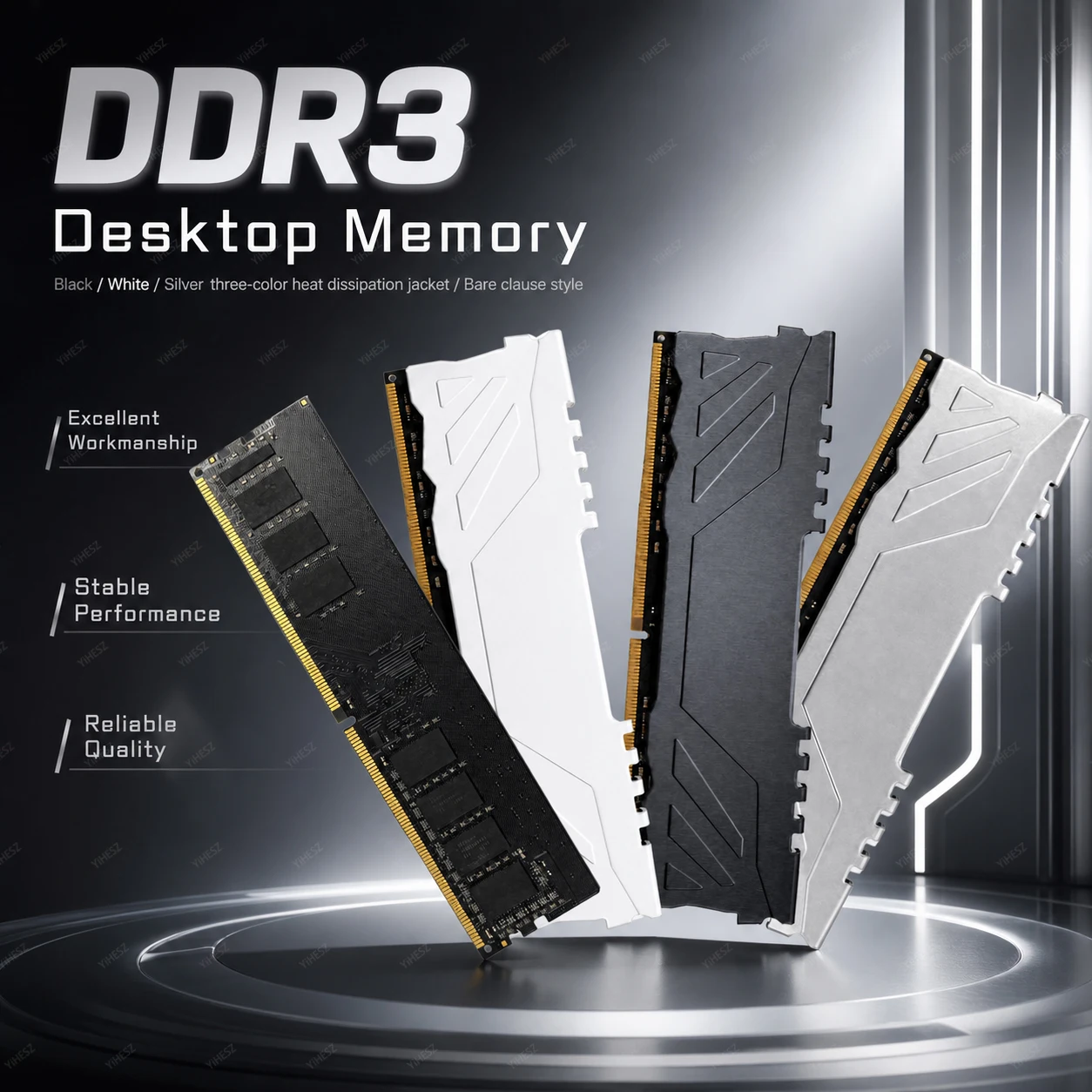 SZJN Brand New DDR3 Desktop Memory Module 4GB 8GB 1600MHz 1.5V 240Pin Non-ECC DIMM Ram For Intel & AMD Optional cooling jacket