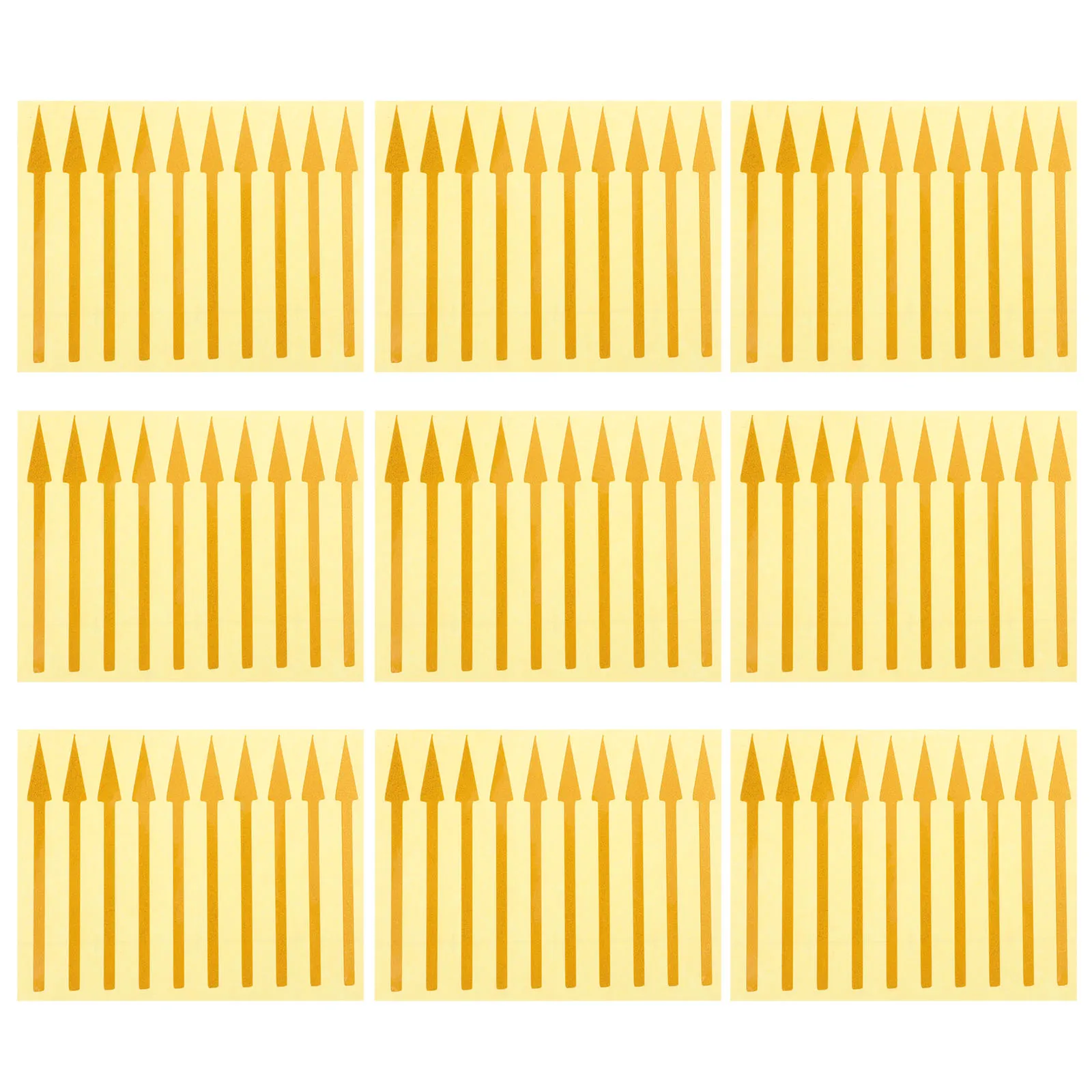 

100pcs Pressure Gauge Stickers Waterproof Adhesive Reflective Arrow Indicators Instrument Panel Direction Equipment for Device
