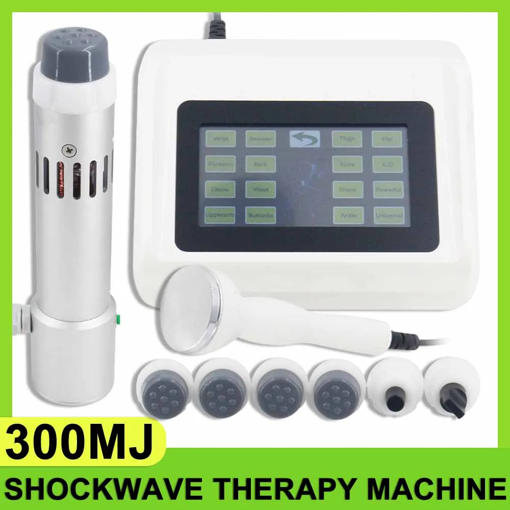 

Portable 300MJ Shockwave Therapy Machine Body Massager ED Treatment Ultrasonic Instrument Massage 2in1 Shock Wave Equipment