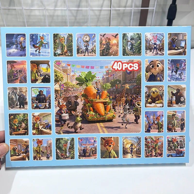 جديد ل Zootopia2 صندوق أعمى ثقب متعة أنيمي التقويم قلادة مفاجأة صندوق الكرتون عيد الميلاد صندوق غامض هدايا الحفلات 40 قطعة