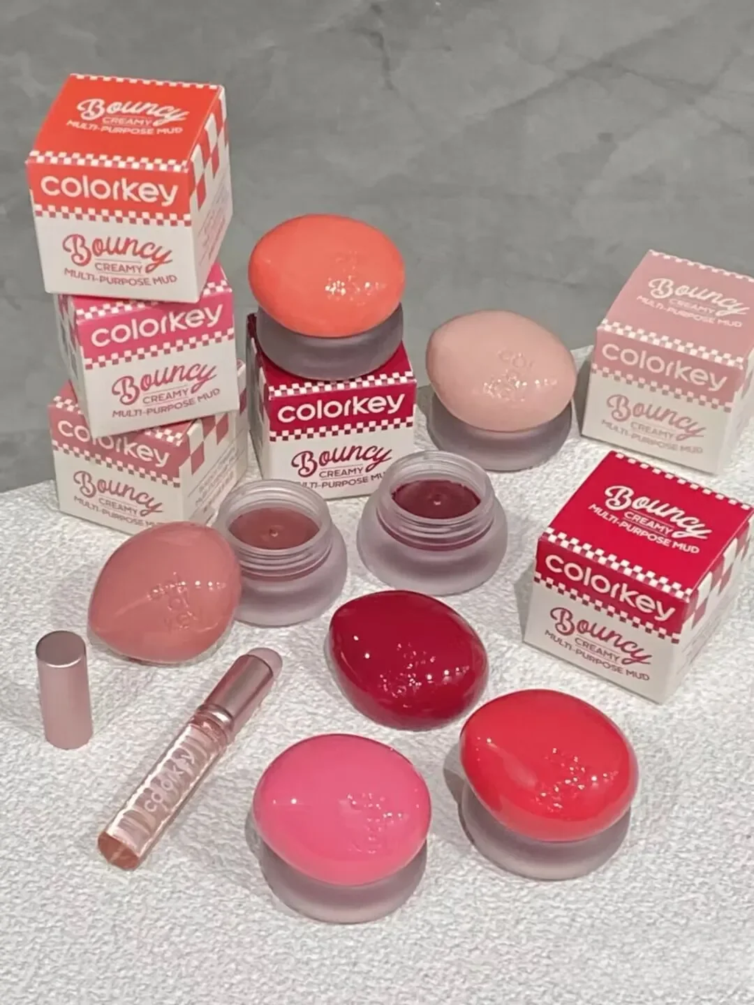 Colorkey Gelato Smalto per labbra Smalti per labbra e guance Balsamo multiuso Fard Rossetti idratanti LipCare Trucco cosmetico Bellezza