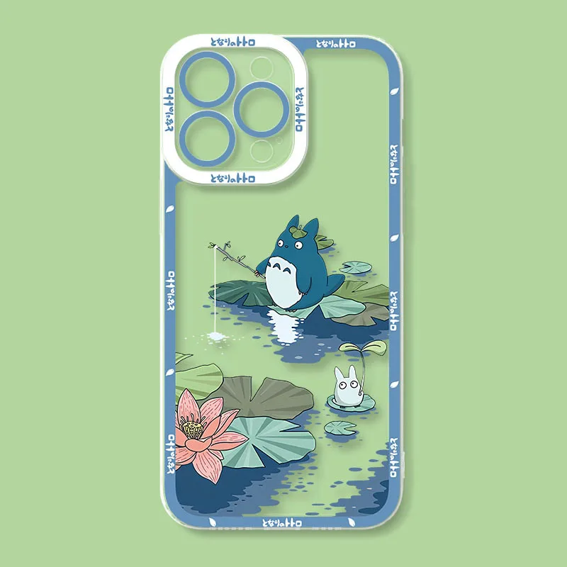 Casing Ponsel Anime T-Totoro Gemuk Lucu untuk Xiaomi Redmi Note 14 13 12 11 Pro Plus 10 9 9S 8 Pro 4G 5G Sampul Belakang Silikon Lembut