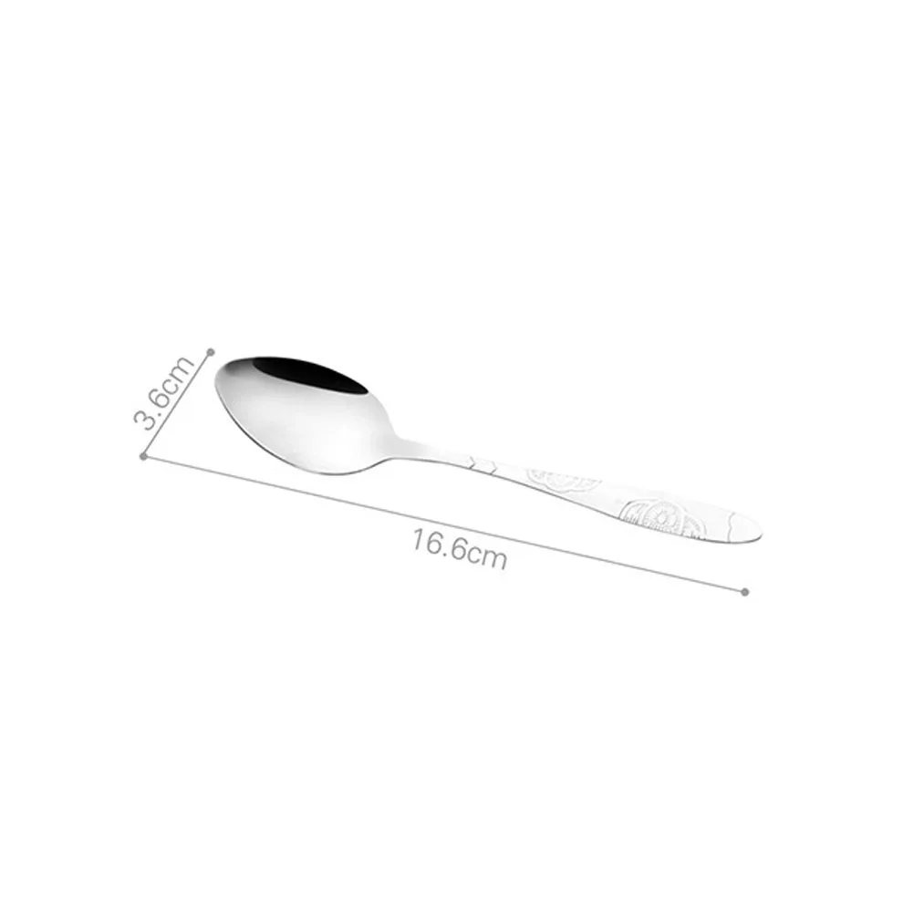 

4 pcs Stainless Steel Tableware Set Portable Fork Spoon Chopstick Camping Hiking Outdoor Kitchen Utensils Red Storage Bag