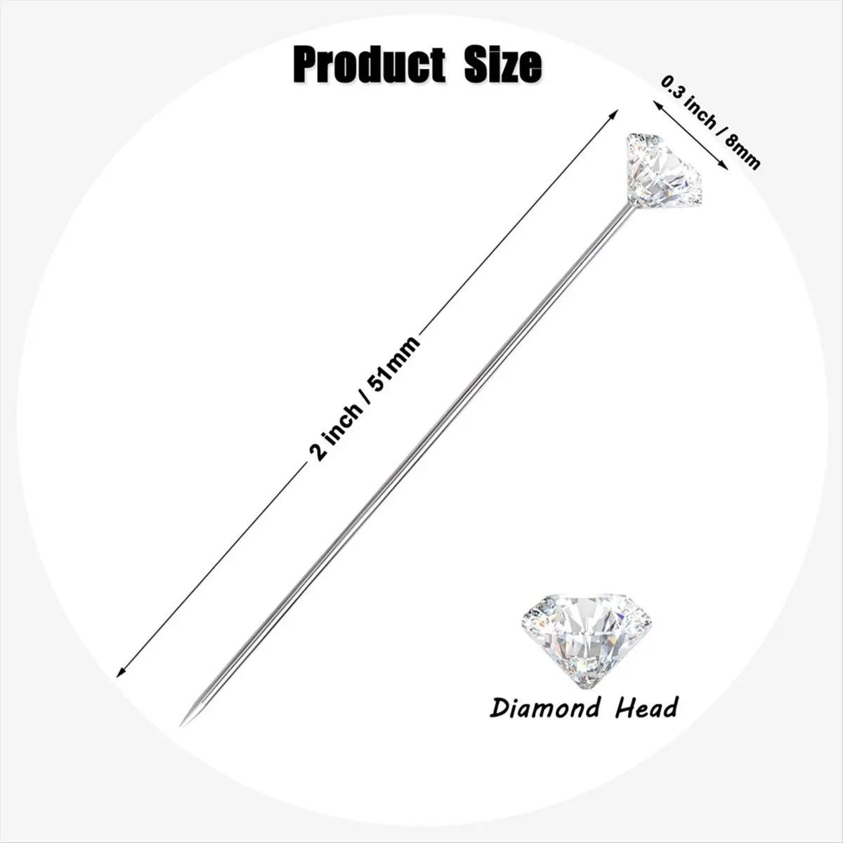 

A56K булавка для букета цветочного корсажа 2-дюймовая булавка с цветочным рисунком для букета, булавка для букета со стразами, свадебные аксессуары, сделай сам, рукоделие, шитье B