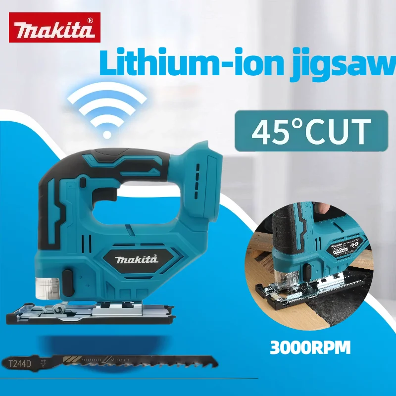 

Makita DJV182Z Бесщеточный электрический лобзик мощностью 340 Вт с пильным полотна Аккумуляторная лобзик с ручкой-цилиндром