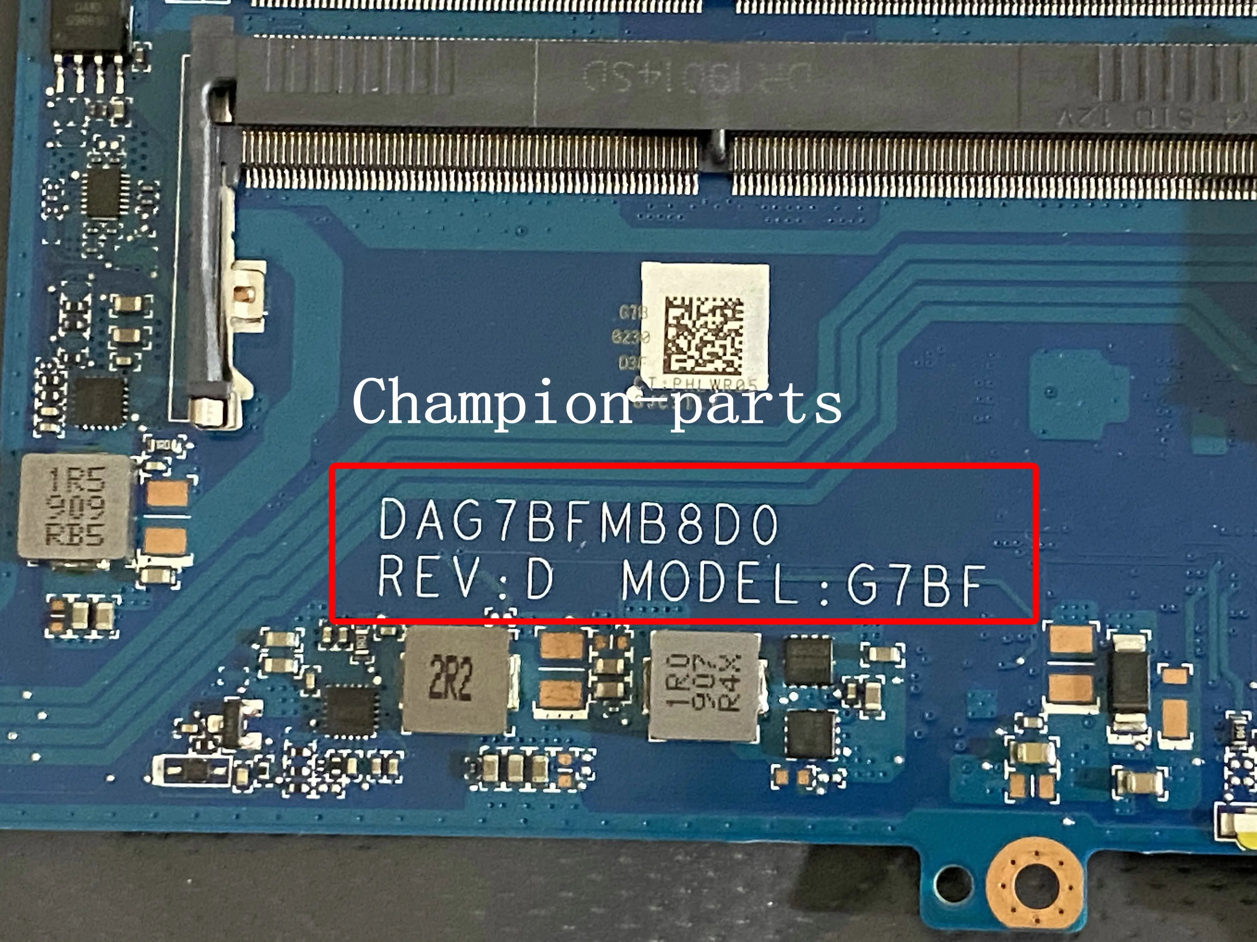 Imagem -02 - Original Dag7bfmb8d0 Rev: d para hp Pavilhão 15-cw Laptop Placa-mãe com R53500 Cpu Testado