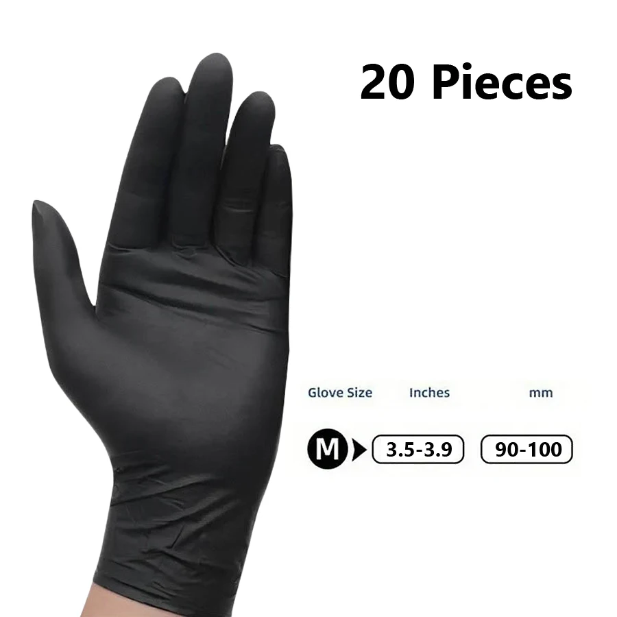 20/50 Stück Einweg-Nitrilhandschuhe, latexfrei, für Nagelpflege, Friseurarbeiten, Tattoo-Vorbereitung und Reinigungswerkzeuge für Salons. – Detail 8