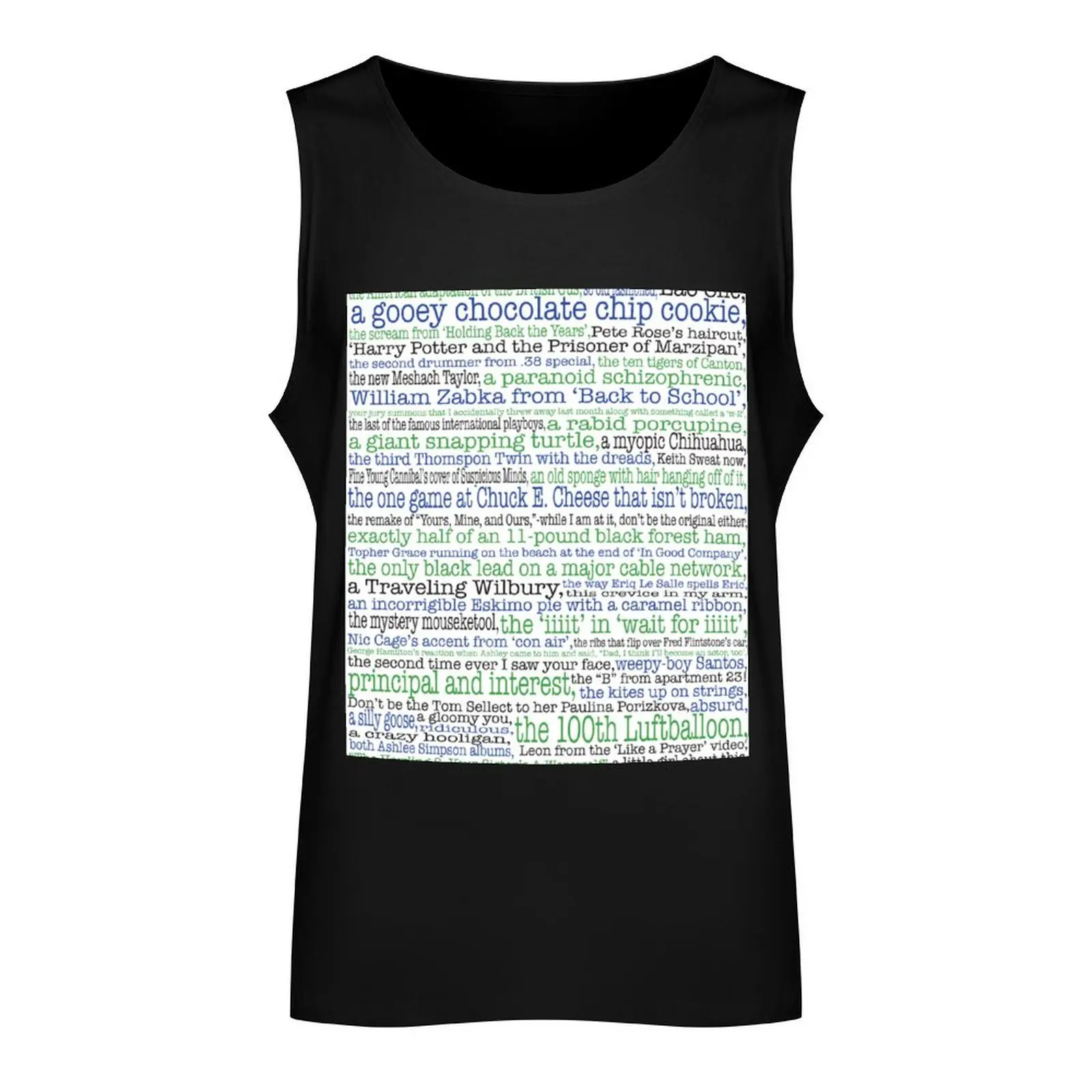 Psych Gus don't be... complete list for Psych fans Tank Top bodybuilding t shirt gym Men's t-shirts gym t-shirts man