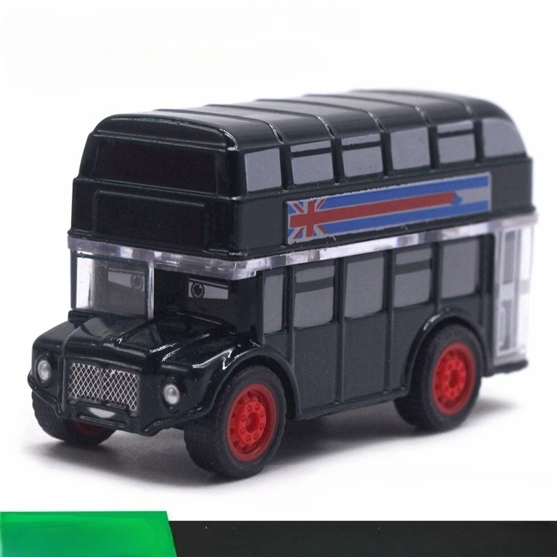 Cute Diecast Alloy Metal Car Bus Motor Tricycle Model Ornament Toy Gift