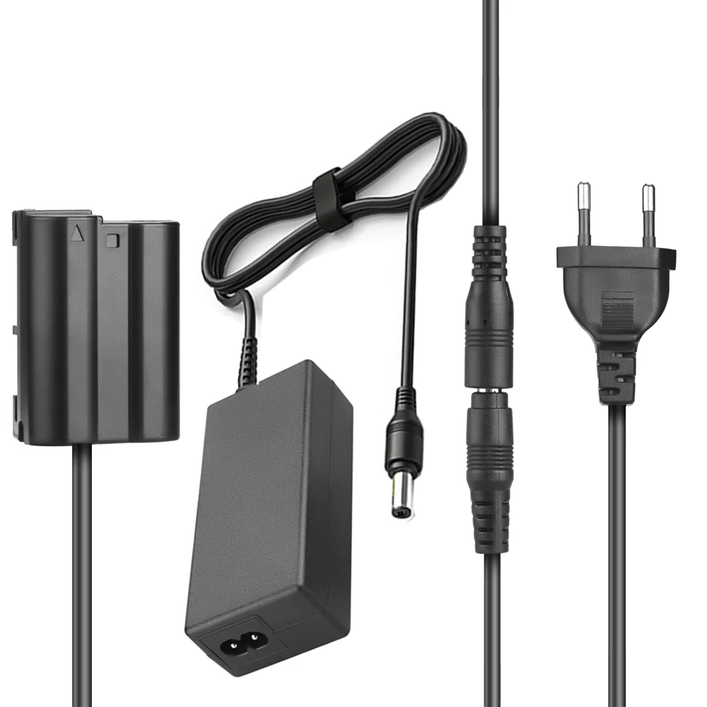 

EN-EL15 Dummy battery with AC Power Adapter Charger Kits for Nikon D800 D810 D500 D600 D610 D750 D7000 Cameras EP-5B