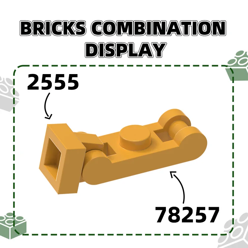 Wange 476 Pz/lotto 2555 1x1 Morsetto Superiore Building Blocks Moc Accessori Compatibile con Parte Tecnica Mattoni Giocattoli Per Bambini Confezione Regalo