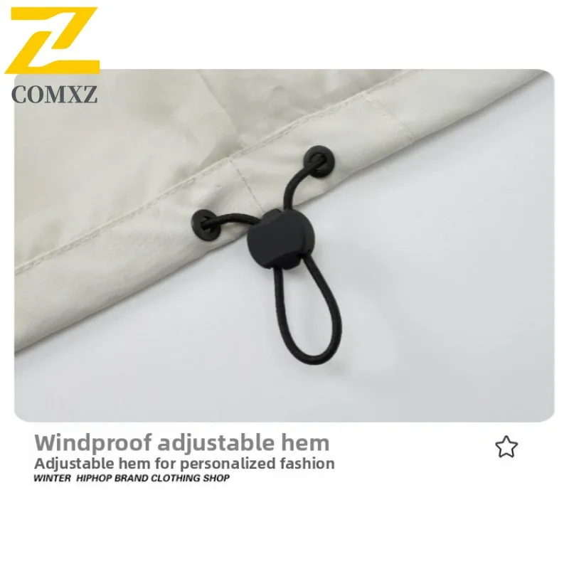 سترة COMXZ للرجال مقاومة للماء بقلنسوة للمغامرة الخارجية والمشي لمسافات طويلة والتخييم وتسلق الجبال والصيد سترة واقية معطف ملون معطف حجب