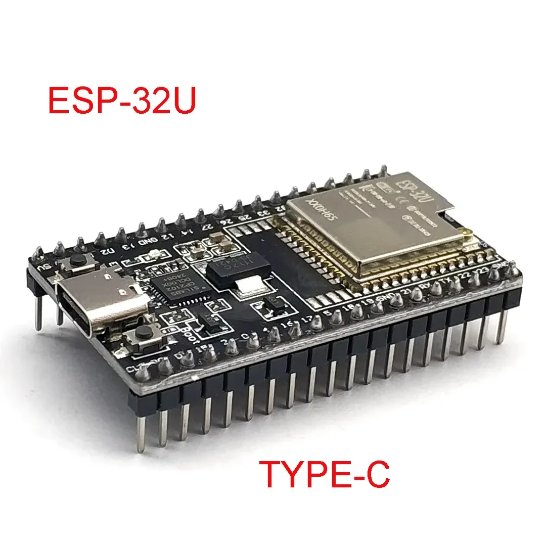 ESP32-WROOM-32U DevKitC WiFi Bluetooth IoT-ontwikkelbord met 2.4G-antenne en Arduino+-compatibel voor draadloos programmeren