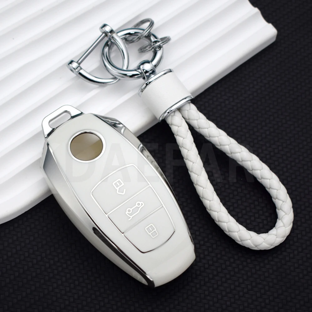 สําหรับVW Volkswagen Touareg 2017 2018 2019 2020 2021 TPUรถRemote KeyกรณีฝาครอบShell Fob Protectorอุปกรณ์เสริม