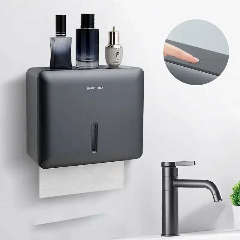 

Toilet hand wiping paper box, wall mounted toilet, non perforated hotel toilet, kitchen, commercial hand drawn tissue box