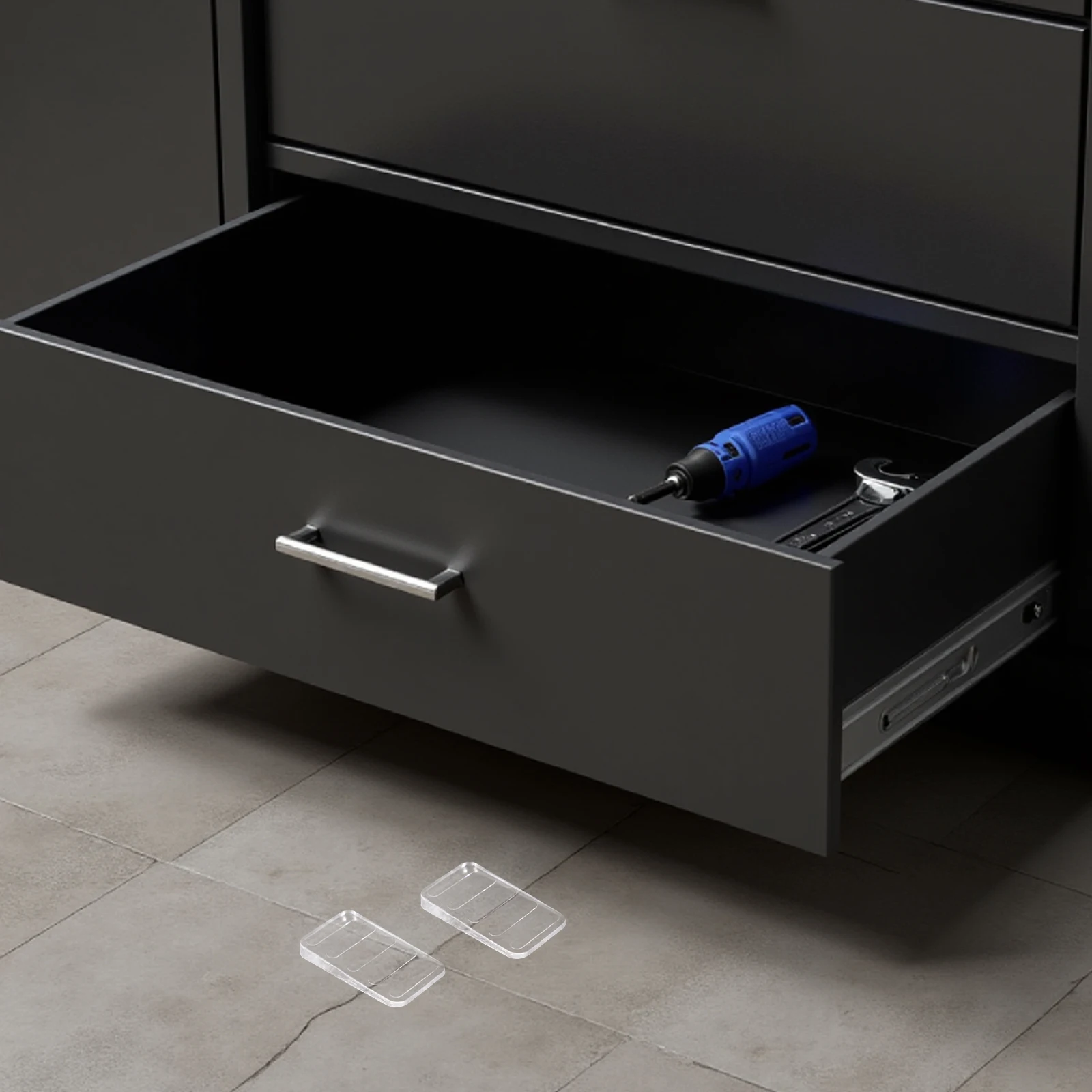 

8Pcs Furniture Leveling Foot Pads: Transparent PU Wedges for Table Legs Sofa Bed Cabinet - Adjustable Height Extenders for Home