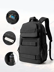 Skateboard Backpack,Large Laptop Backpack with USB Charging Port, Multi-Sport Design for Men & Women Backpack for Sports Travel