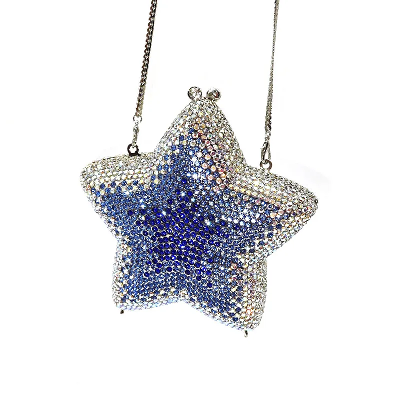 

Elegant evening party Bridal wedding party purses women luxury star crystal clutches