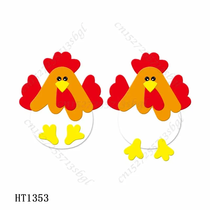 Easter Chicken Cutting dies - New Die Cutting And Wooden Mold,HT1353 Suitable For Common Die Cutting Machines On The Market.