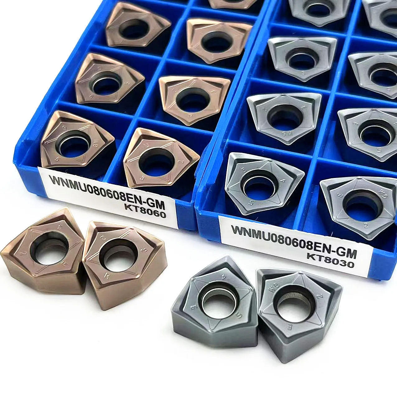 WNMU080608 double-sided hexagonal 90 degree right angle fast feed  WNMU080608 carbide inserts Cast Iron milling cutter inserts