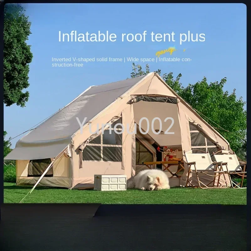 Pesistant Rainproof Camping Tent Inflatable Tent 4-8p Park Beach Camping Tent Portable Automatic Pop-up No-pitch UV