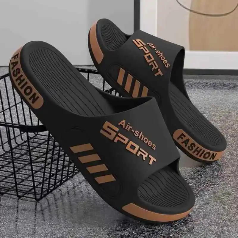 

Men's Summer Outdoor Anti-slip Slippers Large Size 48 49 Indoor Home Bathroom Slippers Odorless PVC Material Comfortable Sandals
