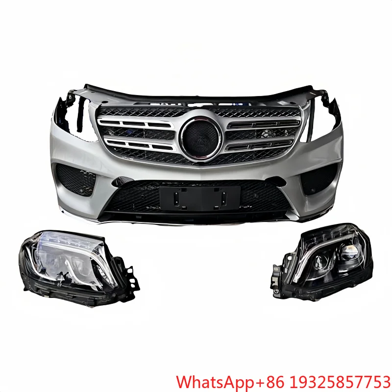 Hot Sale for -GLS W166 Front Bumper Grille Light Cover Grille Body Kit Screw-On Attachment